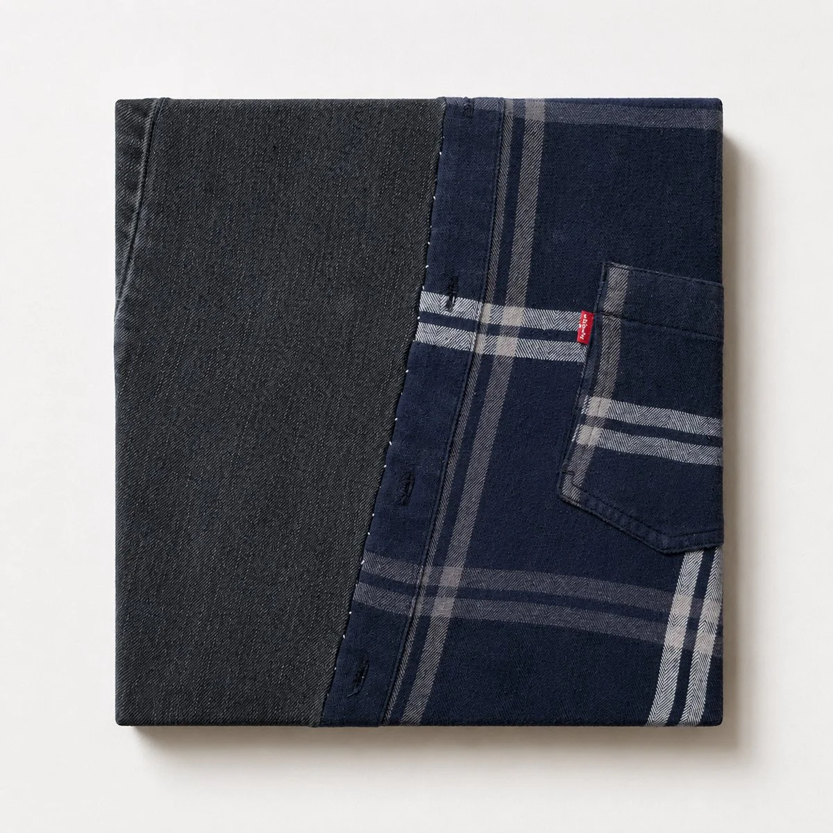 Bind-S110795, Stitched Garments, 12 x 12 x 2 in., 2026