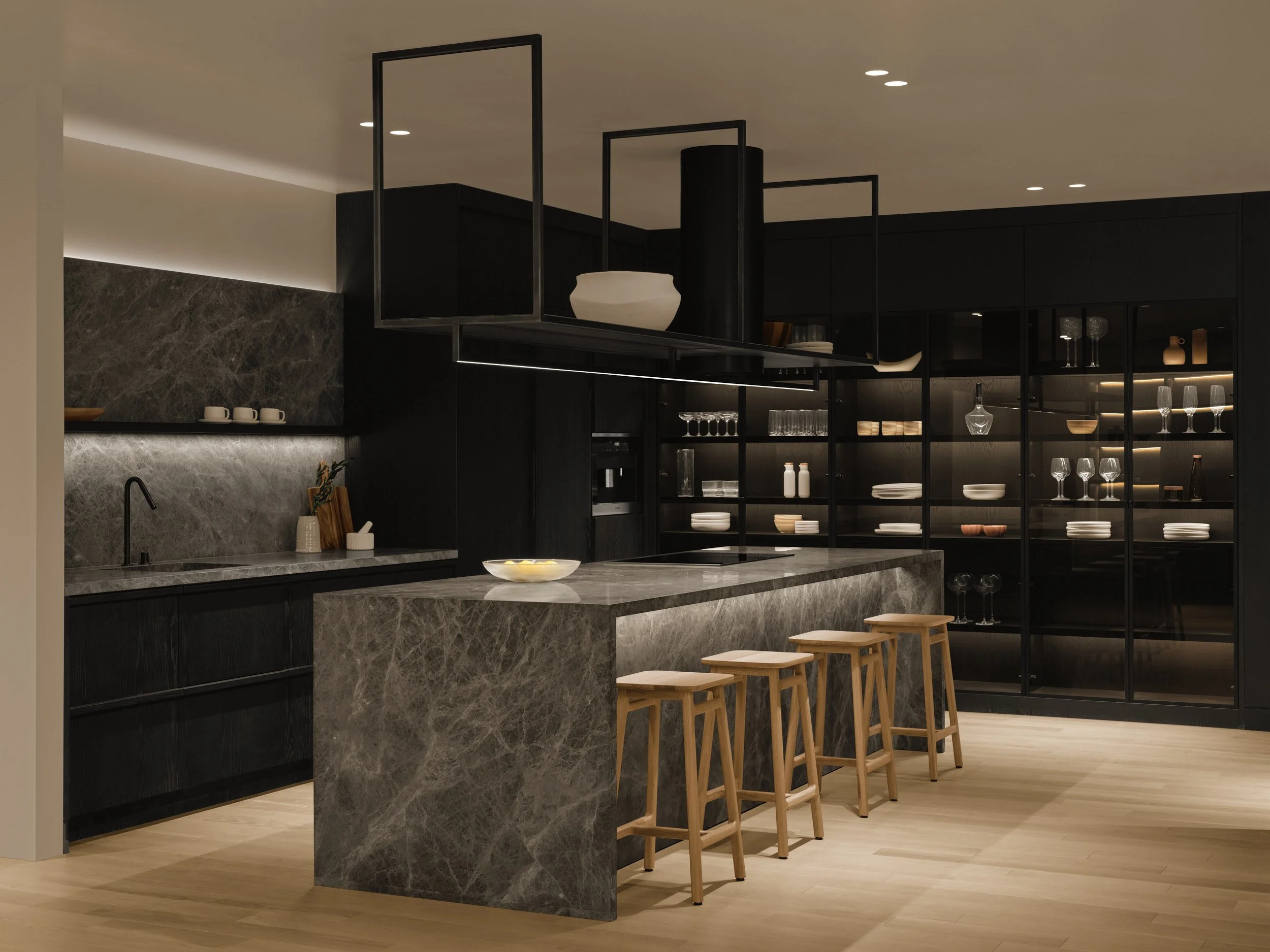 projet de cuisine haut de gamme signé Cuisine Steam à Montréal