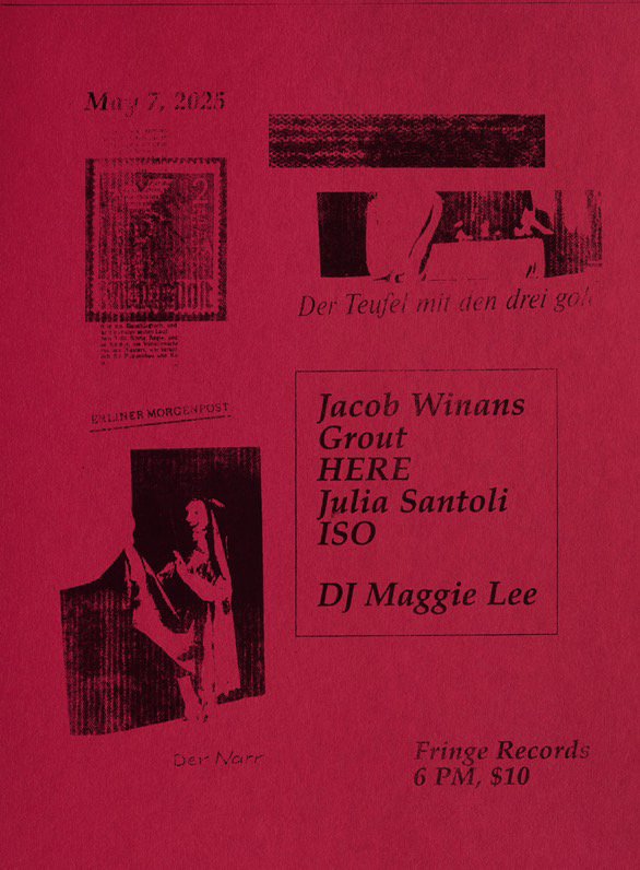 Noise night Featuring jacob winans, grout, & more…