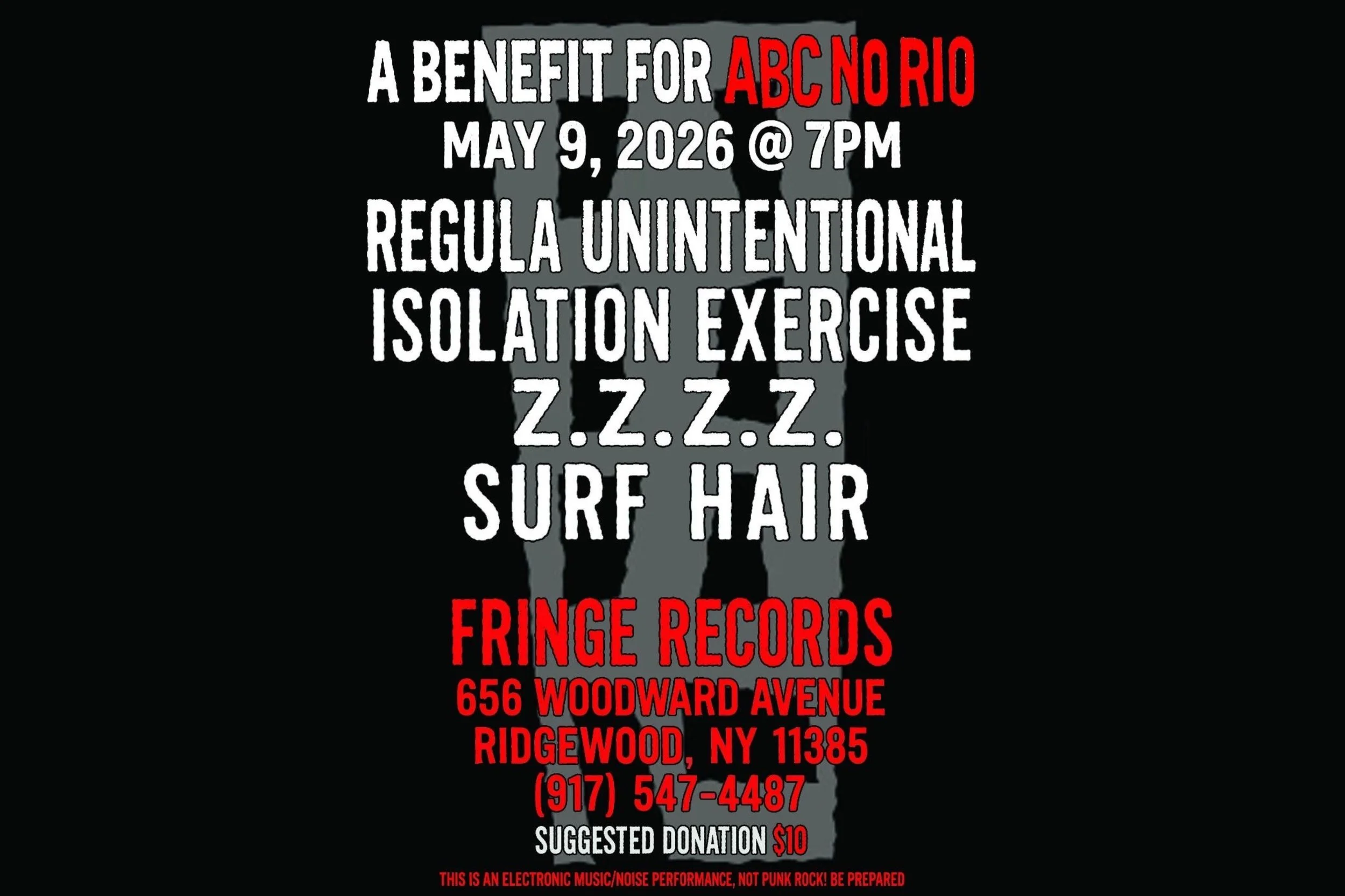 ABC No Rio Benefit Gig