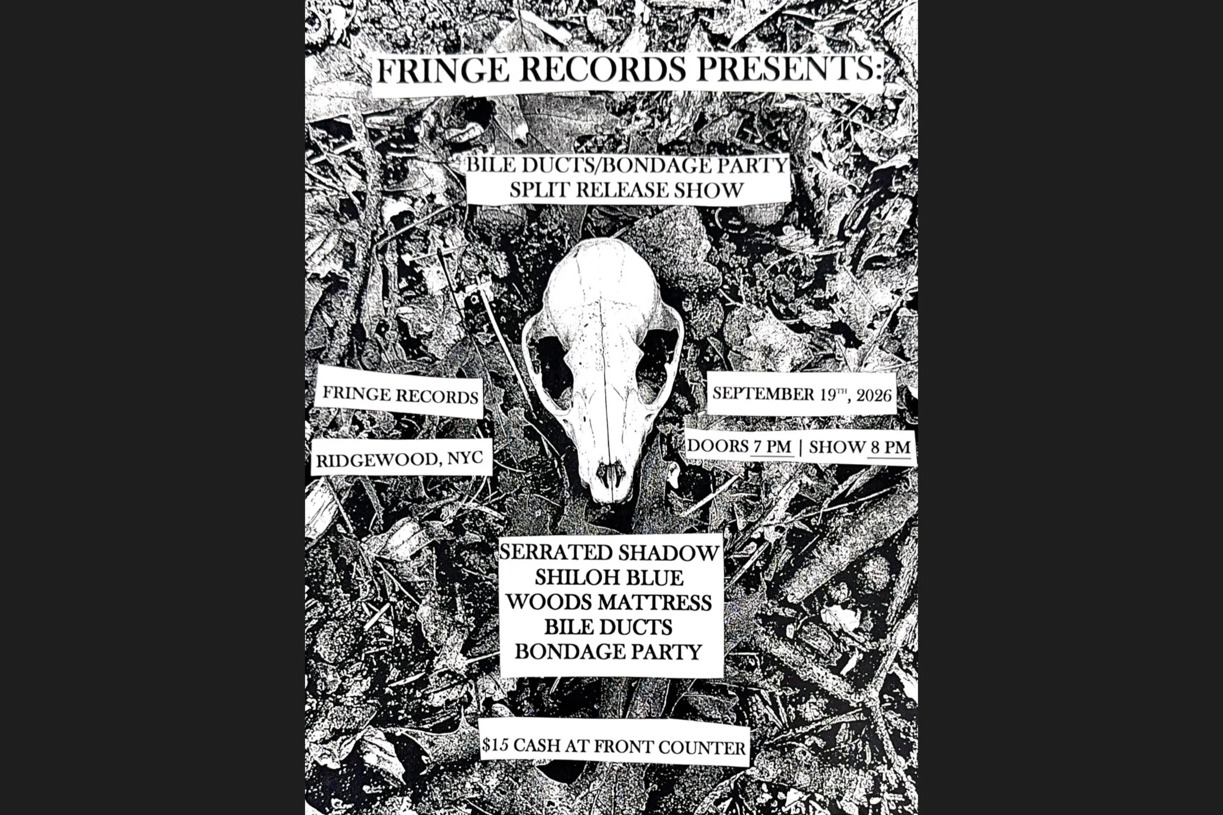 Saturday Night Noise (Bile Ducts &amp; Bondage Party Album Release)