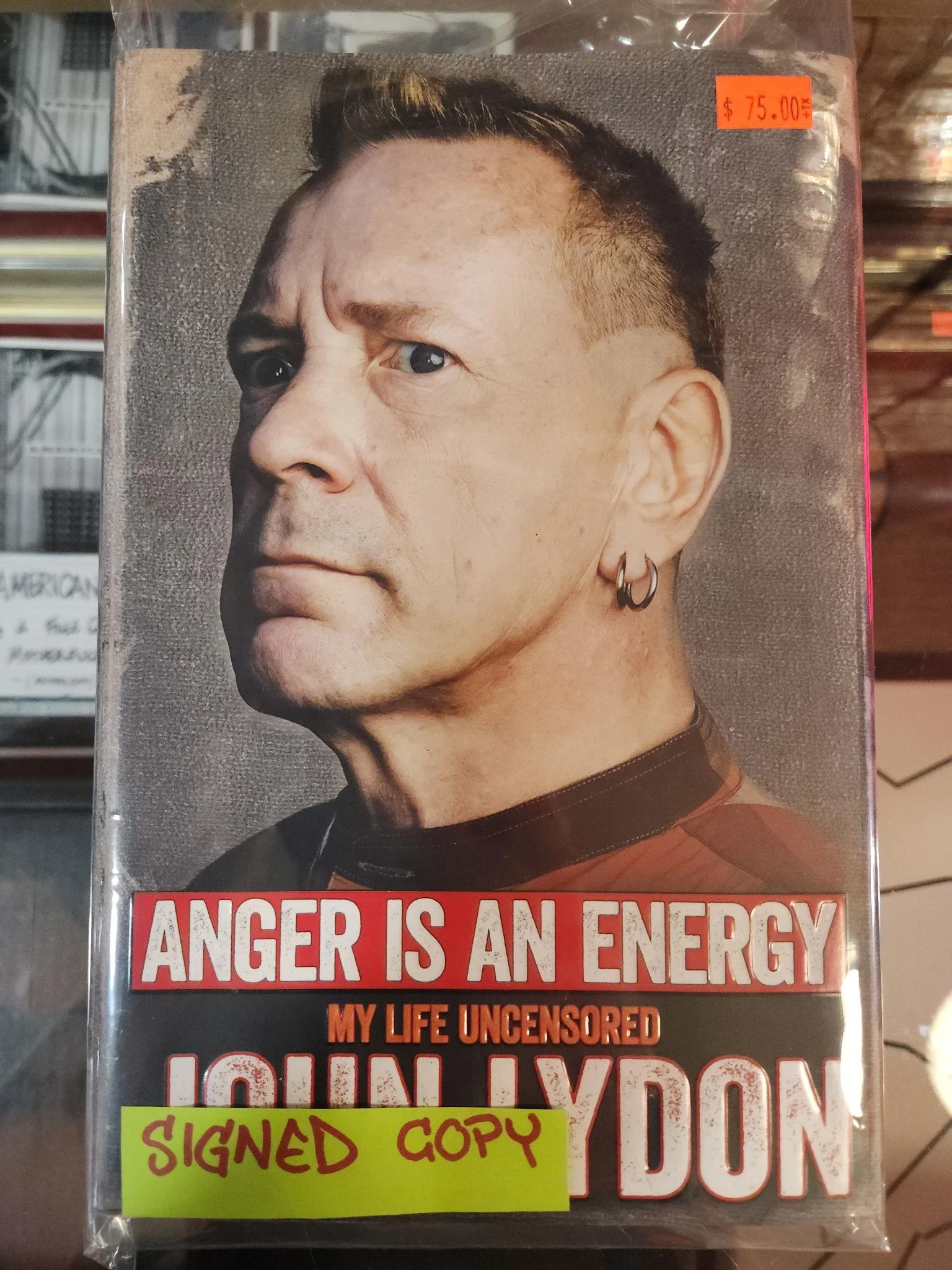 SIGNED: Anger Is An Energy by John Lydon