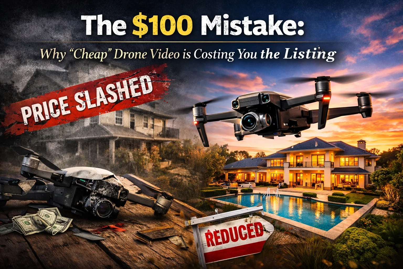 The $100 Mistake: Why "Cheap" Drone Video is Costing You the Listing