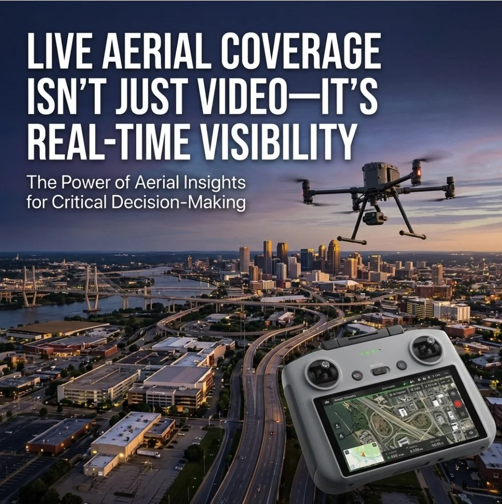 Live Aerial Coverage Isn’t Just Video: It’s Real-Time Visibility