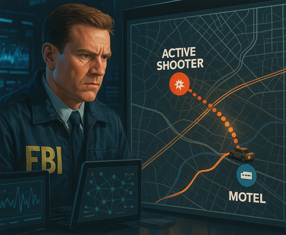 When Cell Signals Meet AI: How Investigators Can Detect the “Outlier” After an Active-Shooter Event