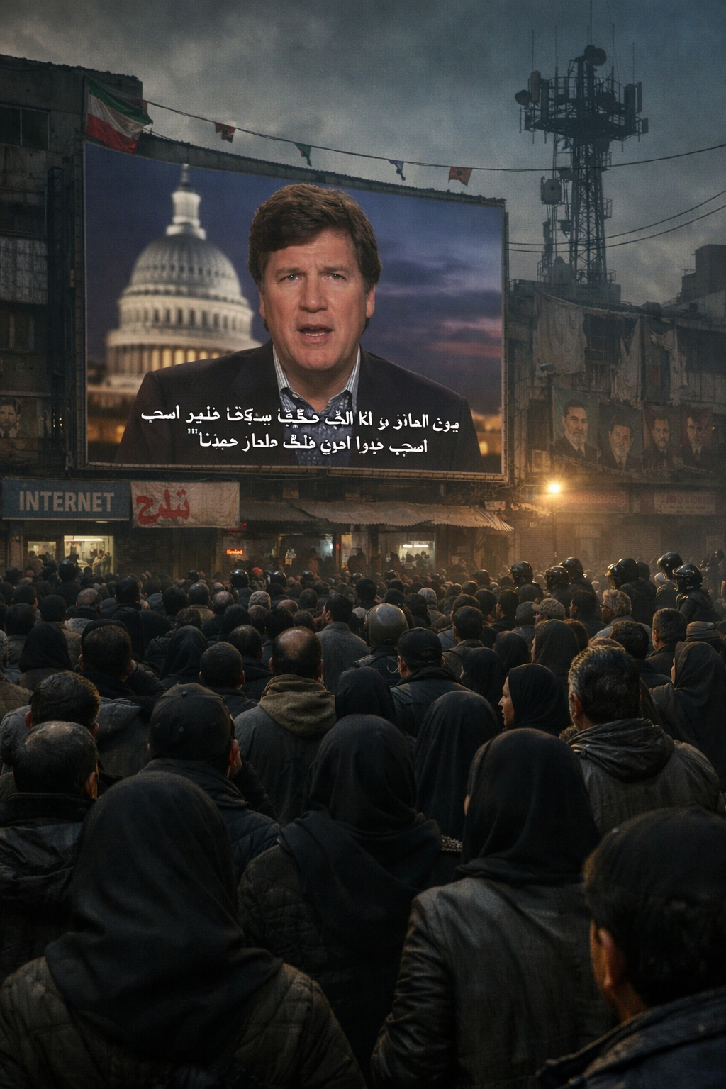 Tucker Carlson in Persian While Iran Goes Dark: How the Internet Blackout and a Regime-Friendly Interview Became a Propaganda Machine