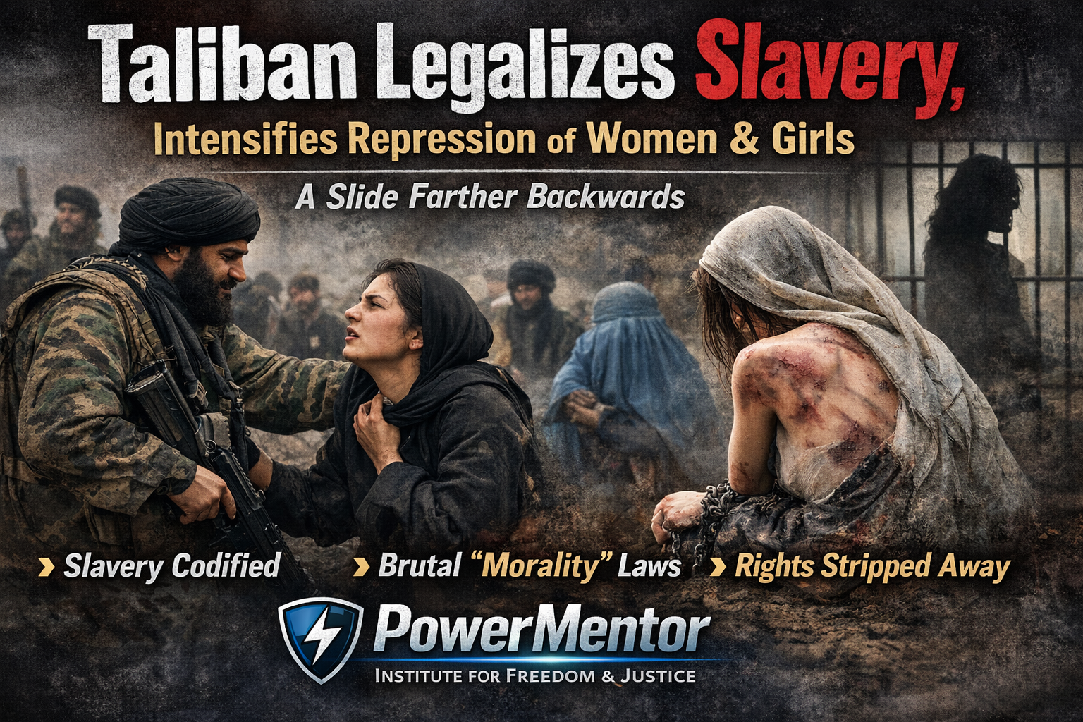 Taliban’s New Legal Code: Institutionalizing Slavery, Class Justice, and Gender Apartheid in Afghanistan