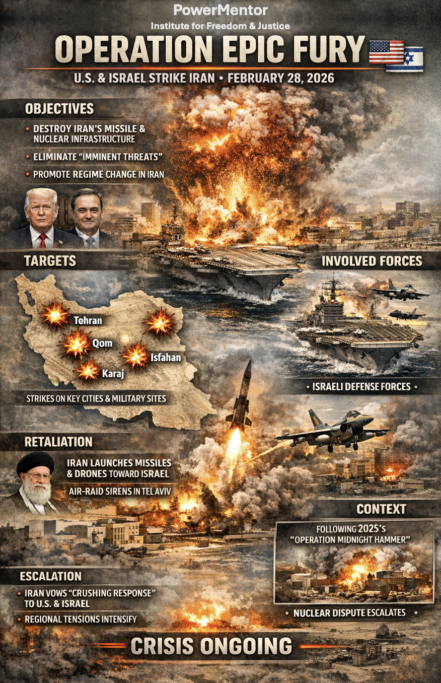 Operation Epic Fury: U.S. and Israel Strike Iran, Middle East on Brink of Broader Conflict