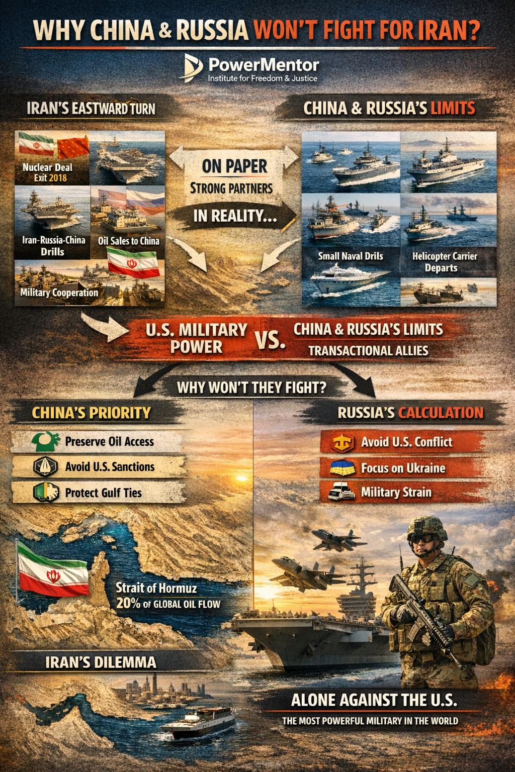 Why China and Russia Won’t Fight for Iran