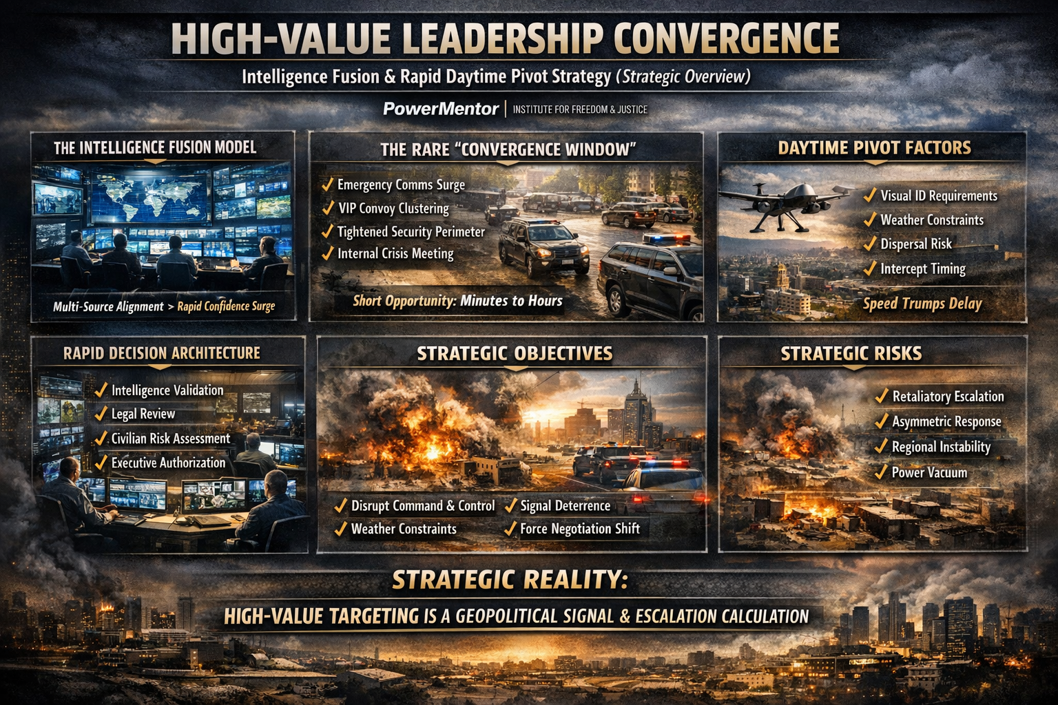 The “Convergence Window”: How Intelligence Creates a Single Moment When Multiple Top Leaders Can Be Hit