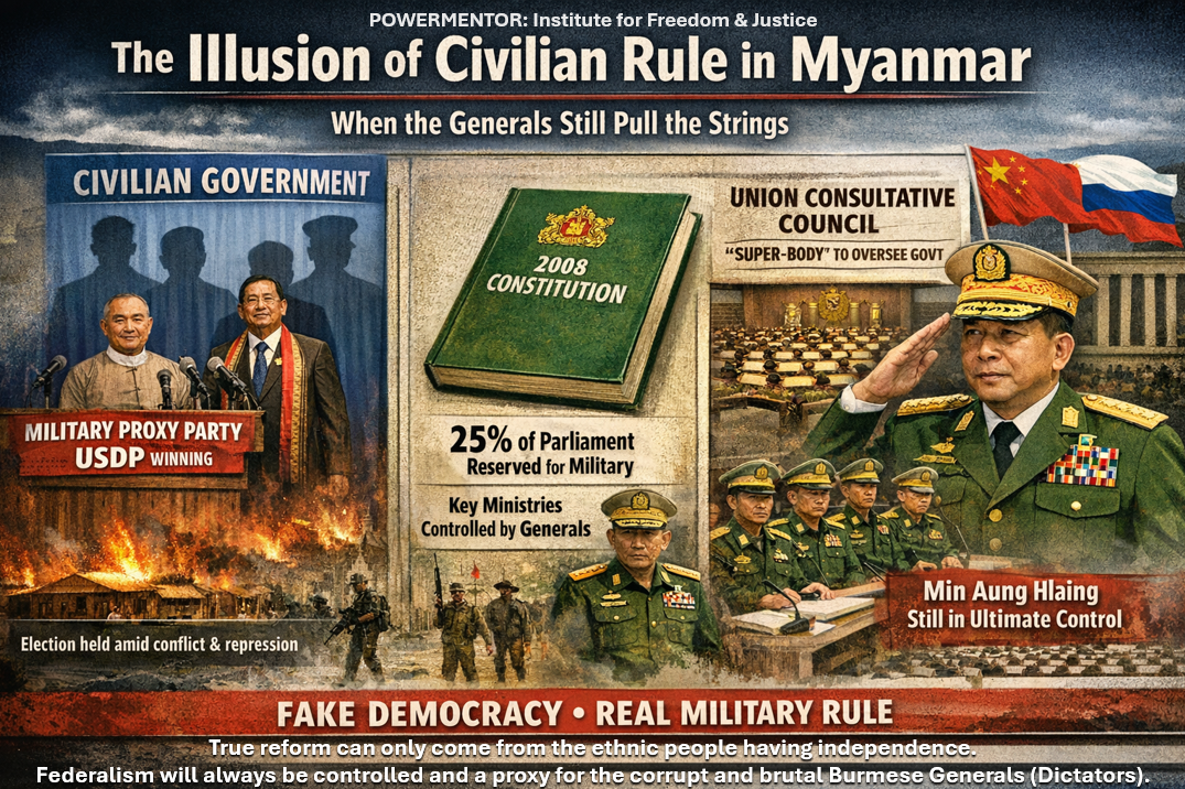 The Illusion of Civilian Rule in Burma (Myanmar): How the Military Is Rebranding Its Power