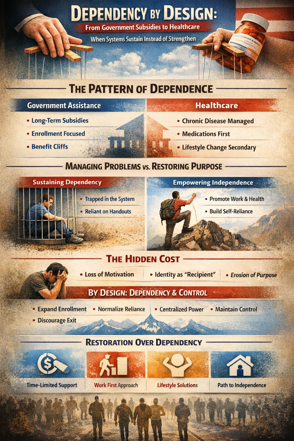 Dependency by Design: From Government Subsidies to Healthcare—When Systems Sustain Instead of Strengthen