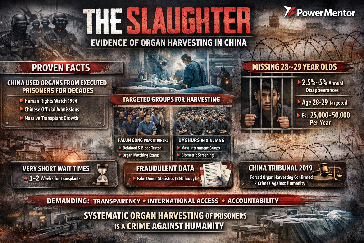 The Slaughter and the Evidence of Forced Organ Harvesting in China: A Hard Look at the Disappearance of Young Adults