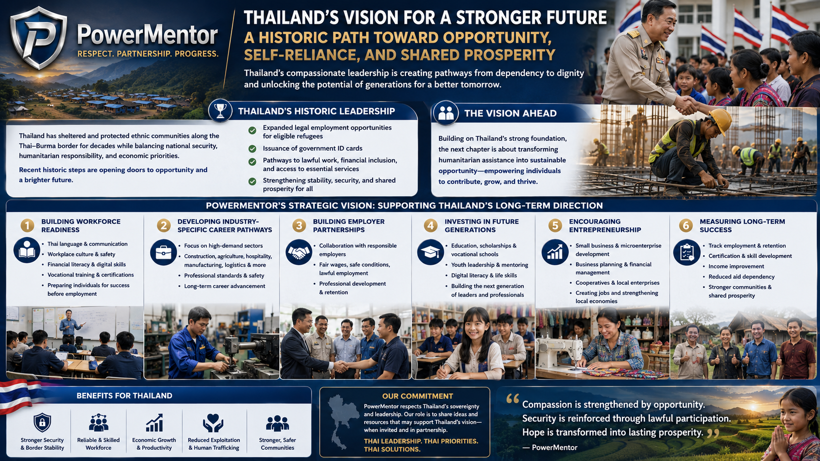 Thailand's Vision for a Stronger Future: A Historic Path Toward Opportunity, Self-Reliance, and Shared Prosperity