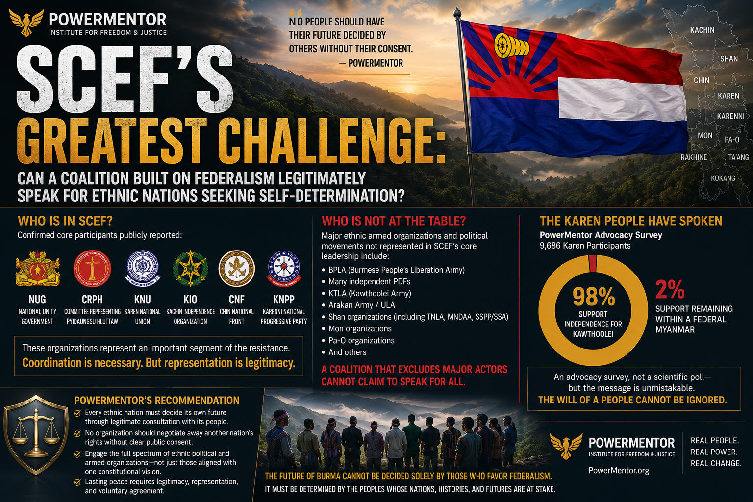 SCEF's Greatest Challenge: Can a Coalition Built on Federalism Legitimately Speak for Ethnic Nations Seeking Self-Determination?