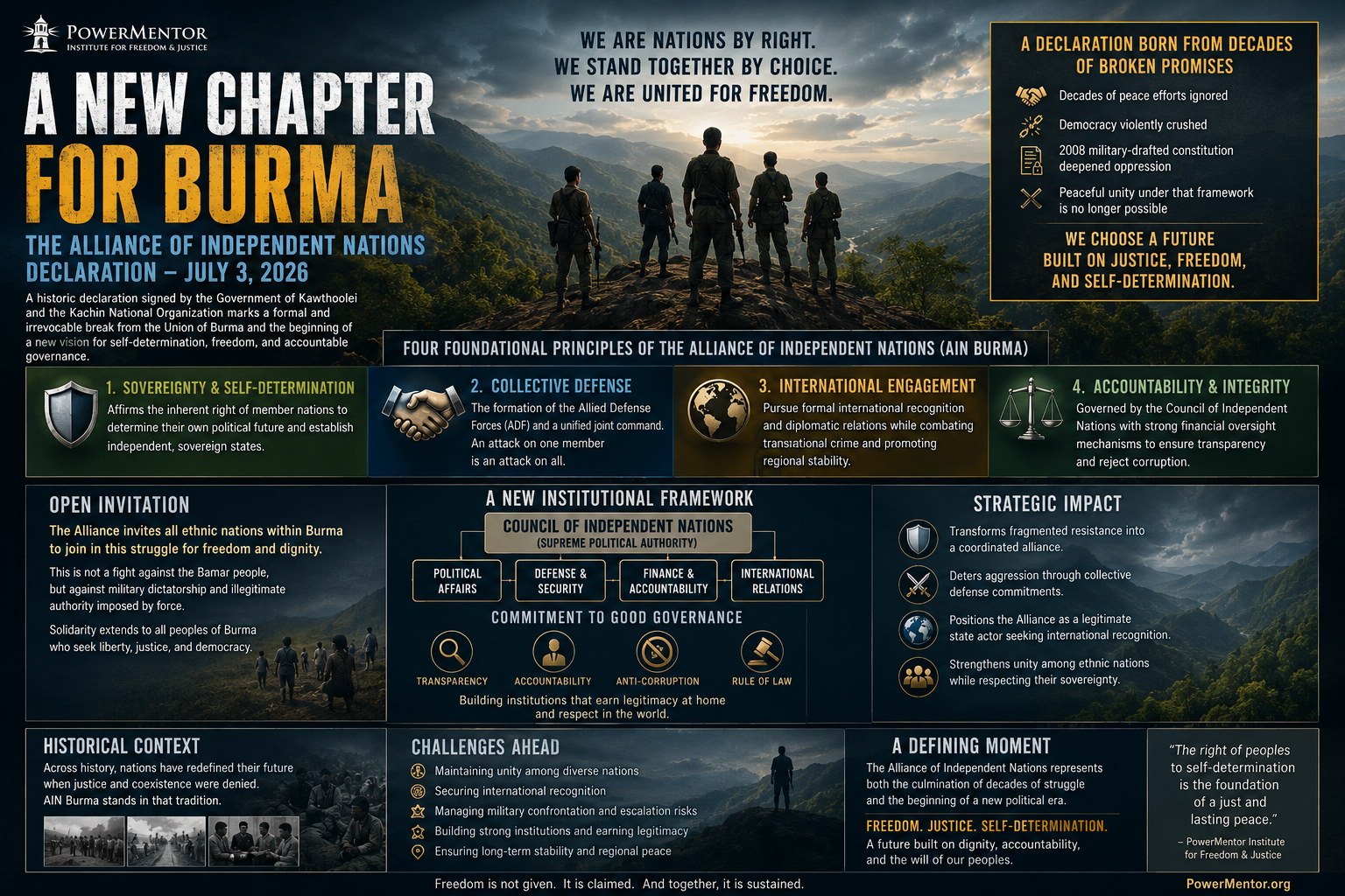 The Alliance of Independent Nations: A Historic Turning Point for Burma's Ethnic Nations