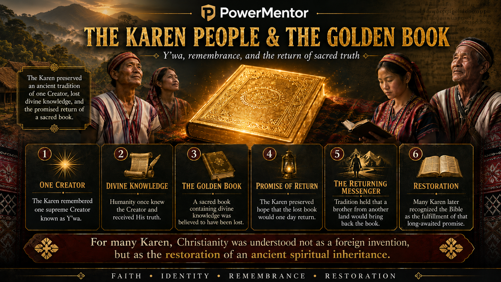 The Karen People, Y’wa, and the Prophecy of the Lost Golden Book