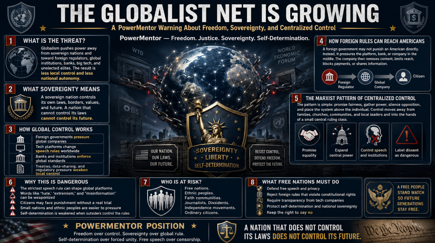 The Globalist Net Is Growing: A Warning About Freedom, Sovereignty, and Centralized Control 