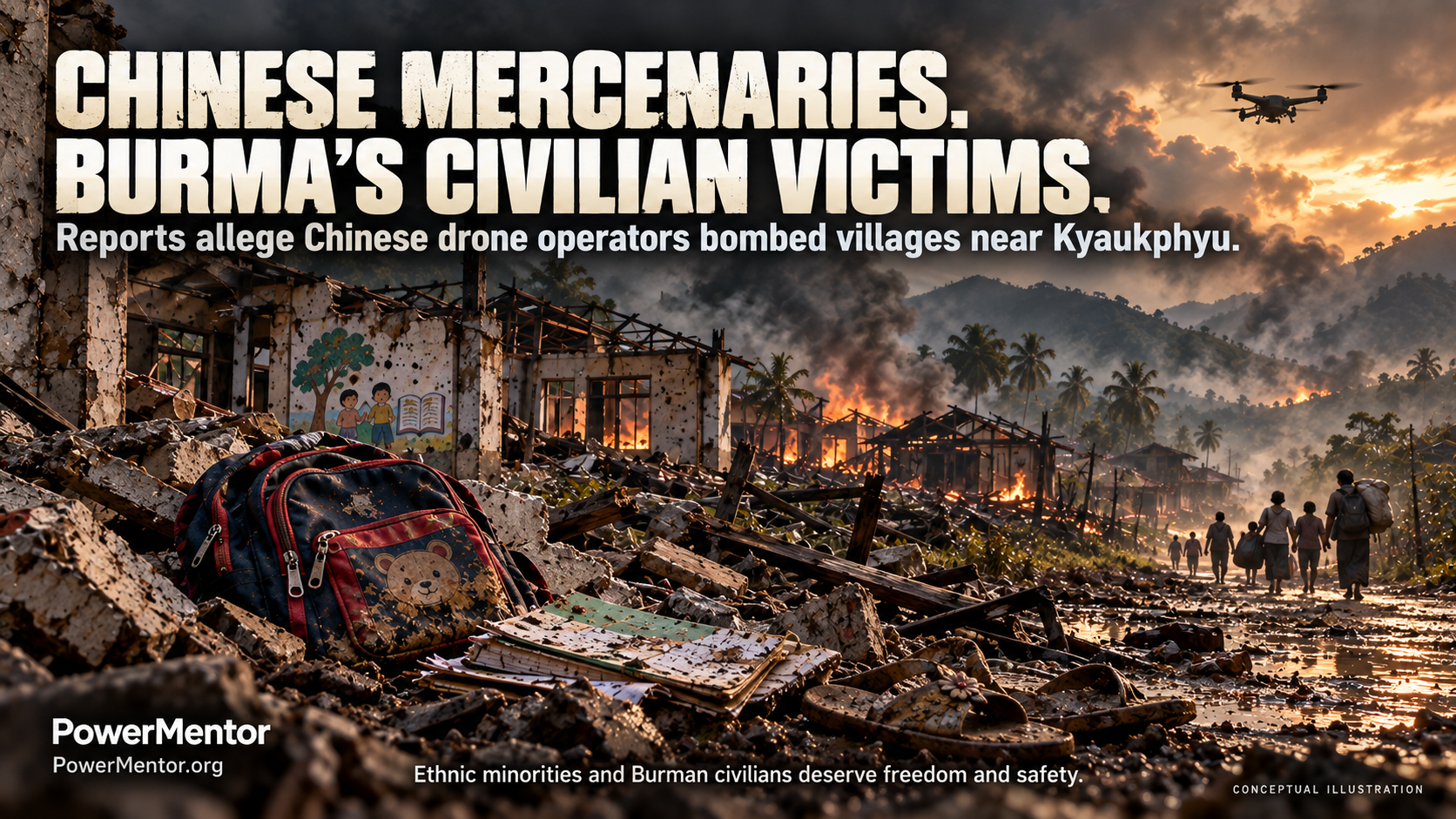 Chinese Mercenaries, Junta Bombs, and Burma’s Civilian Victims