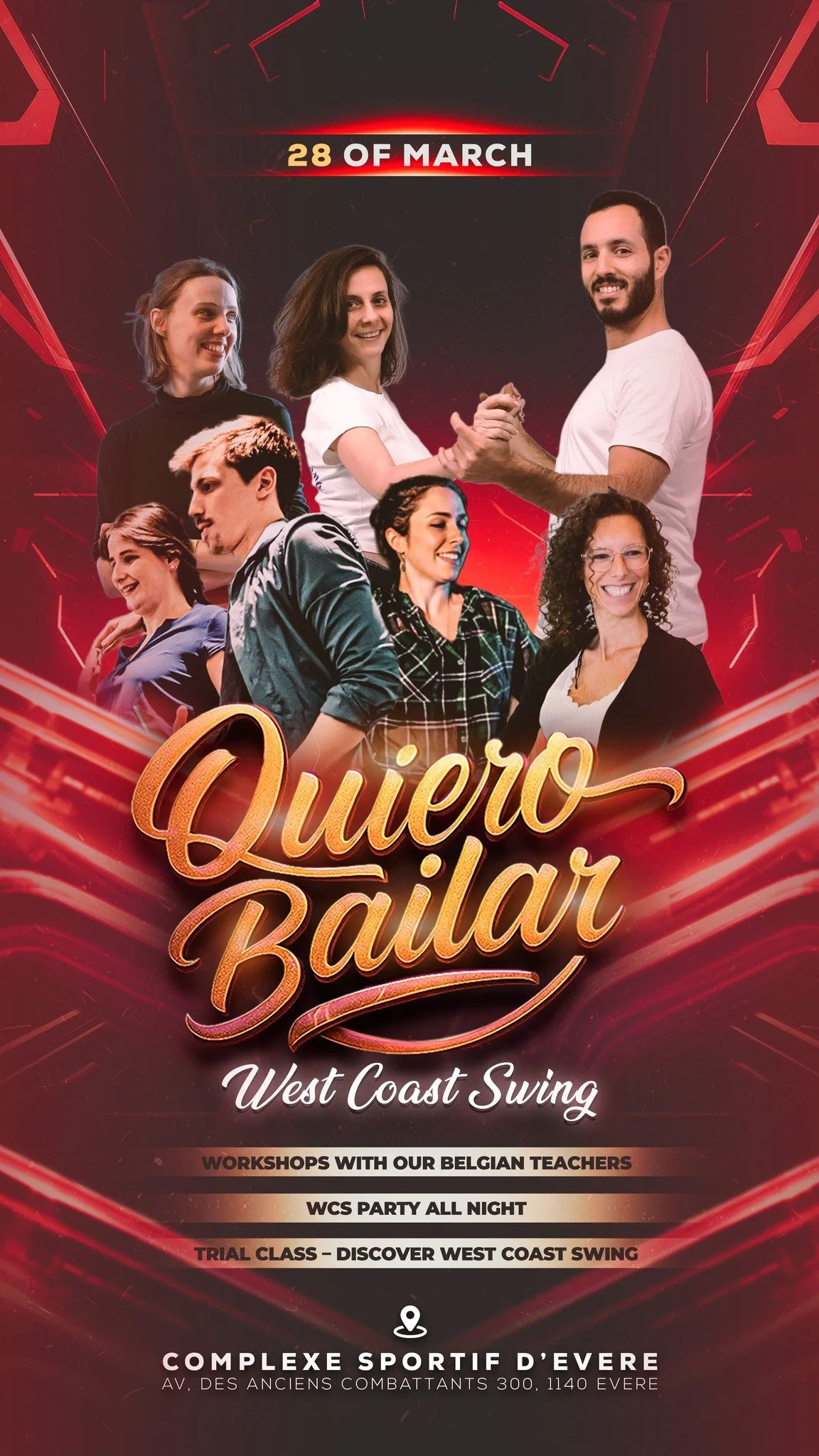 3 West Coast Swing teacher couples and one dedicated WCS dj