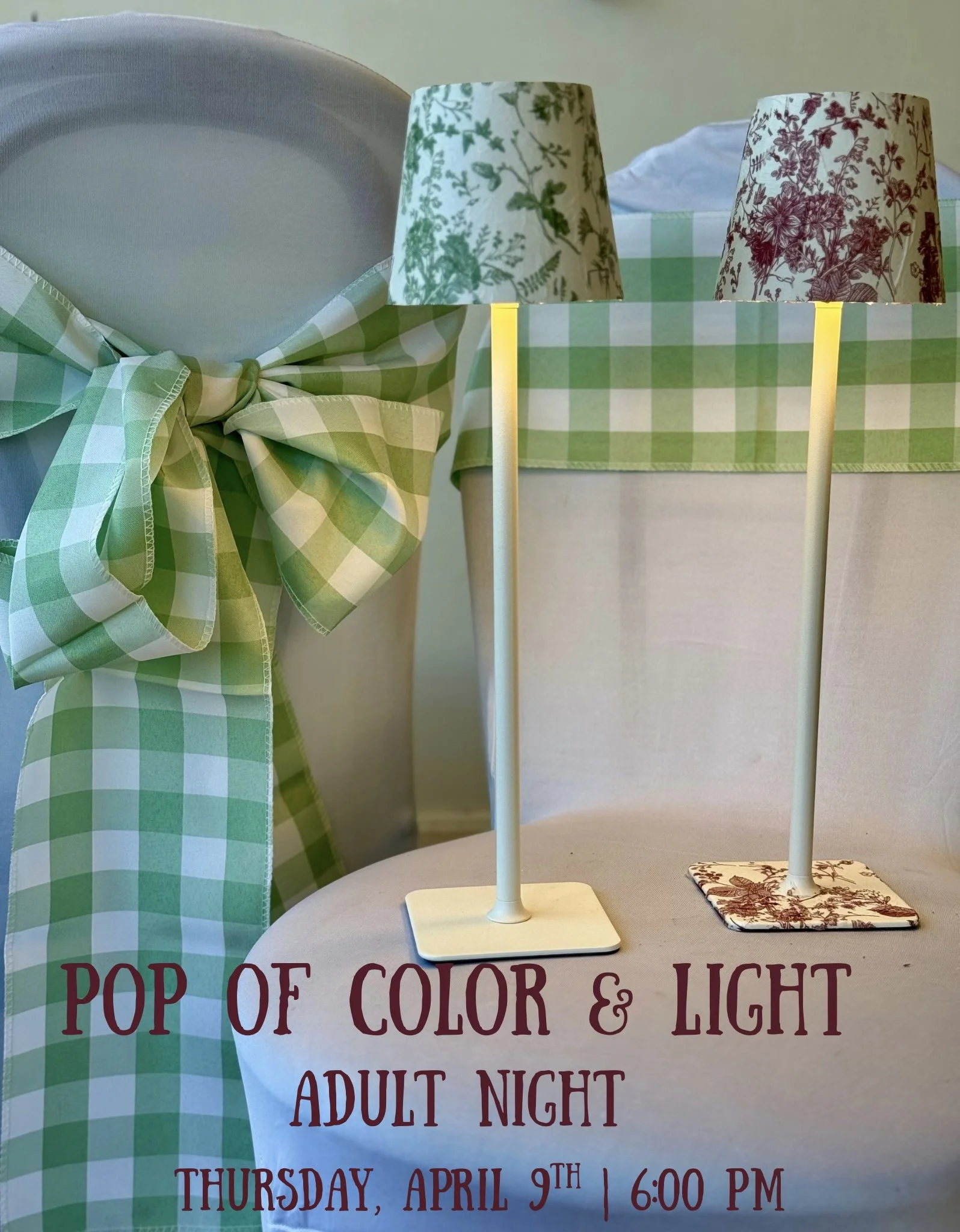 Pop of Color & Light : Adult Night