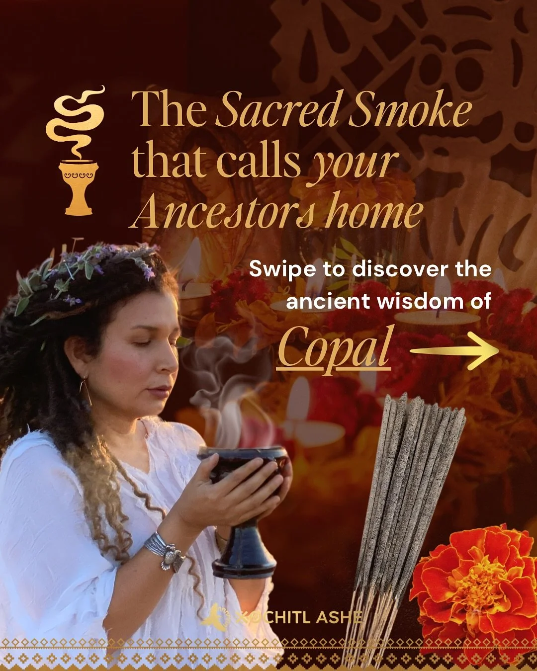 REPOSTING this again this year because it&rsquo;s TOO GOOD not to share again! 🔥

Sacred Smoke: Traditional Mexican Copal + Free Altar Guide
We&rsquo;re extending our copal sale through October 28th - don&rsquo;t miss out! ⏰

Connect with your ances
