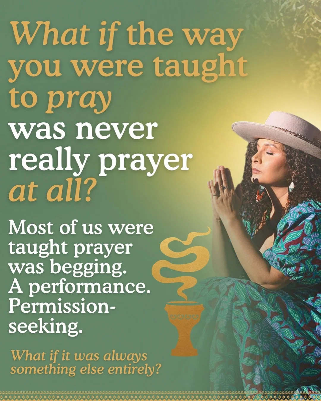 Swipe to remember what prayer was always meant to be.

Before religion told us we needed permission, our ancestors were already in conversation with life. Prayer was never a performance. It was a technology, a living practice woven into the breath, t