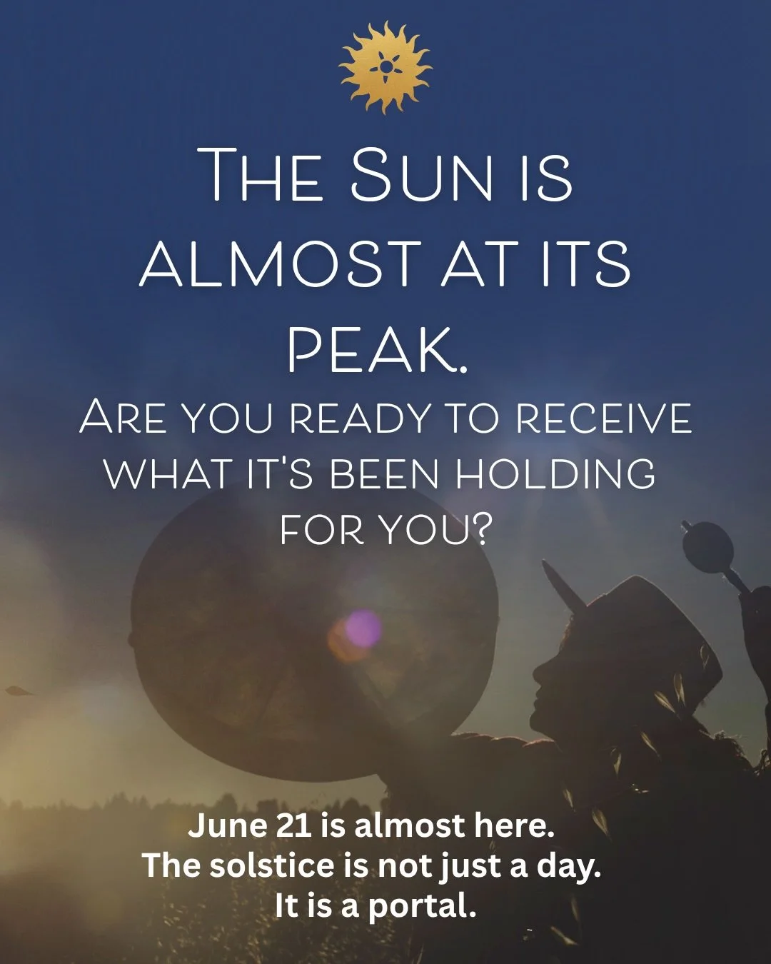 June 21 is almost here.

The longest day of the year. The sun at his highest point. In my lineage we call this Inti Raymi, the sun&rsquo;s celebration, and it is one of the most potent portals of the year.

This is the time when everything you have b