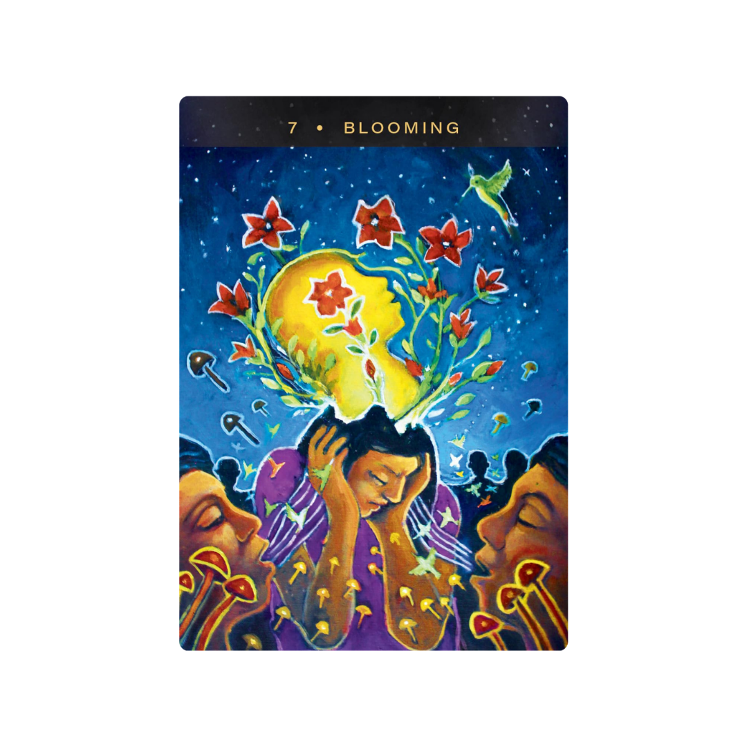 Sacred Mushroom Oracle by Xochitl Card Blooming.png