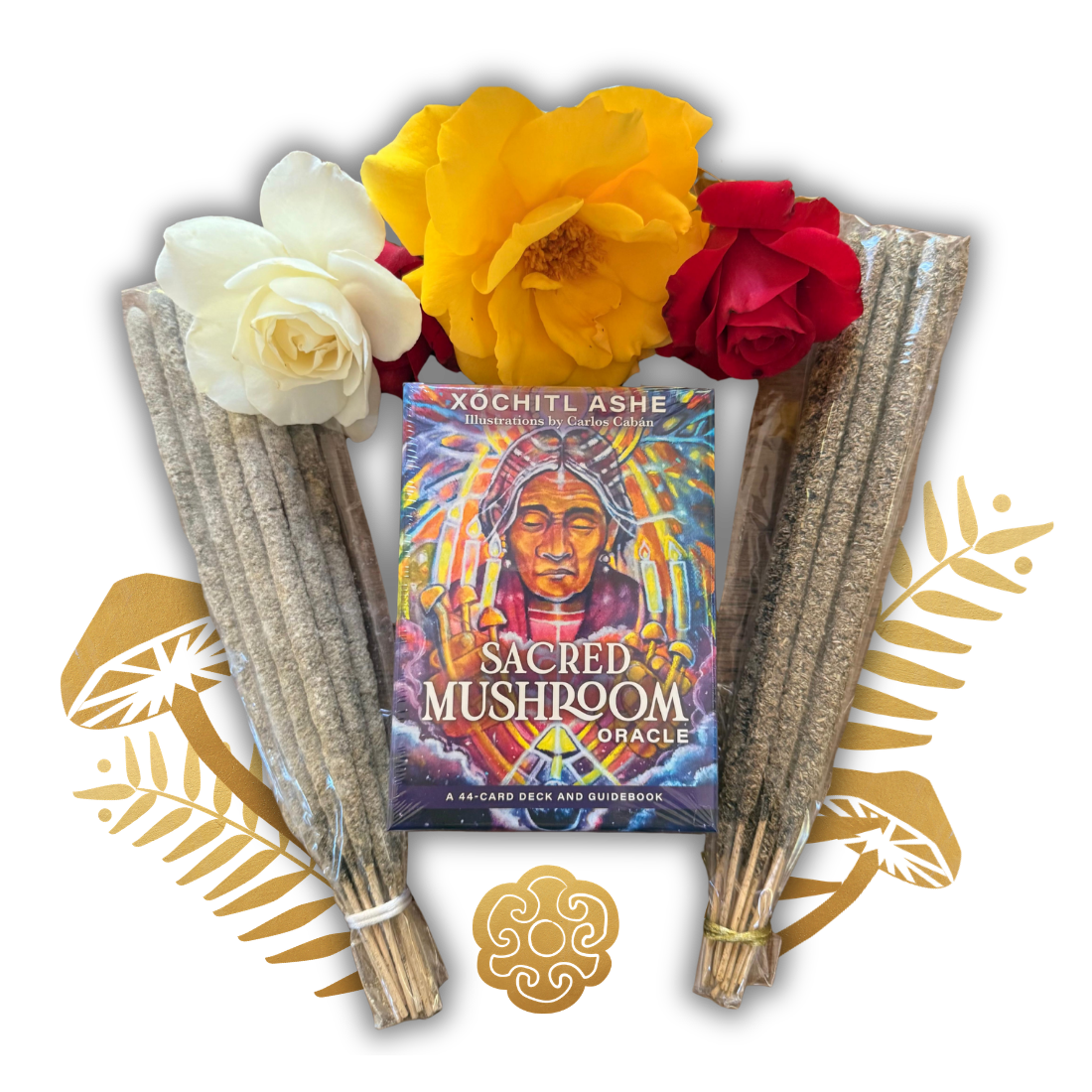 Sacred Mushroom Oracle Deck + Incense Bundle (Your Choice)