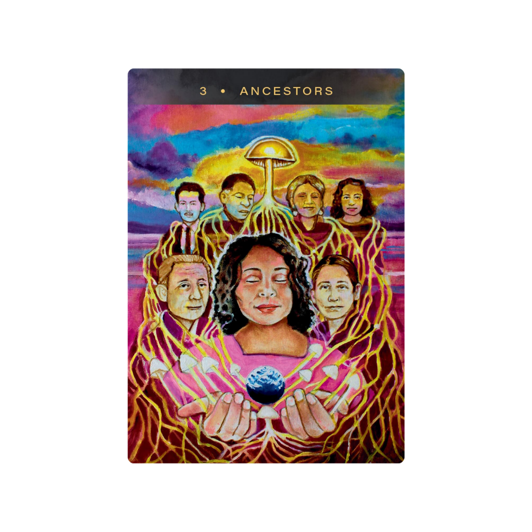 Sacred Mushroom Oracle by Xochitl Card Ancestors.png