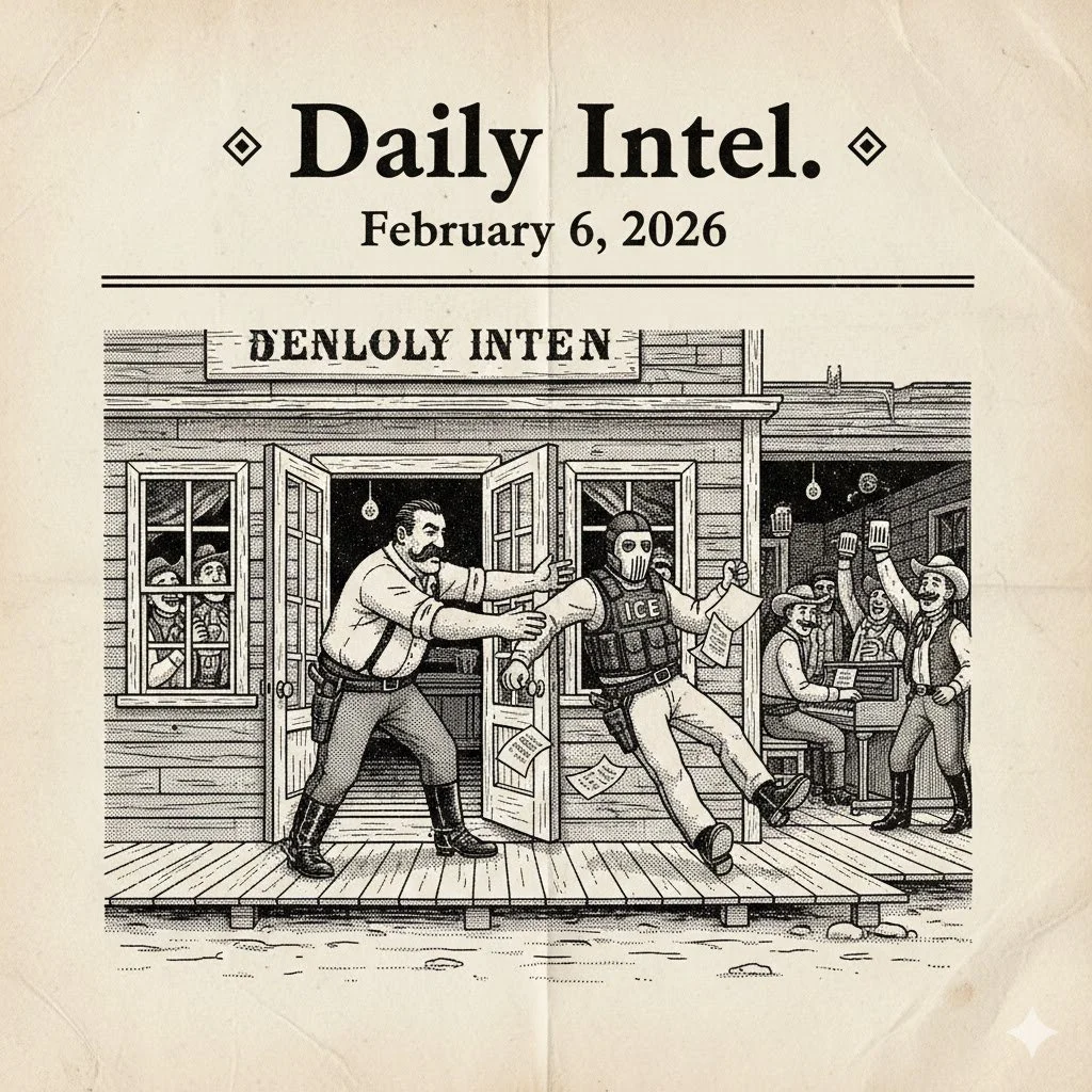 Bovino Booted from Bar, Crypto Spirals, ICE Drops Death Cards