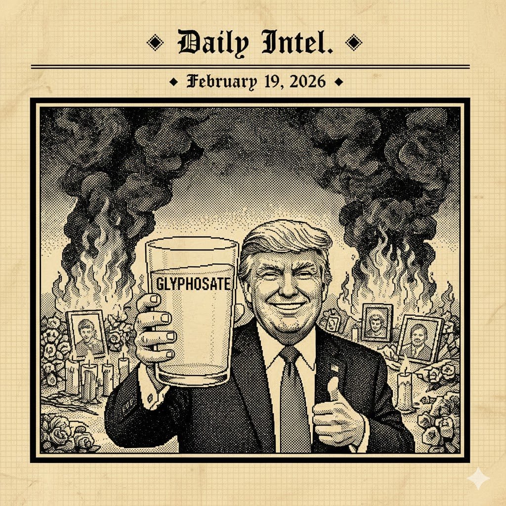 Trump Pushes Glyphosate, Renee Good Memorial Doused in Gasoline, Voters Want Solar