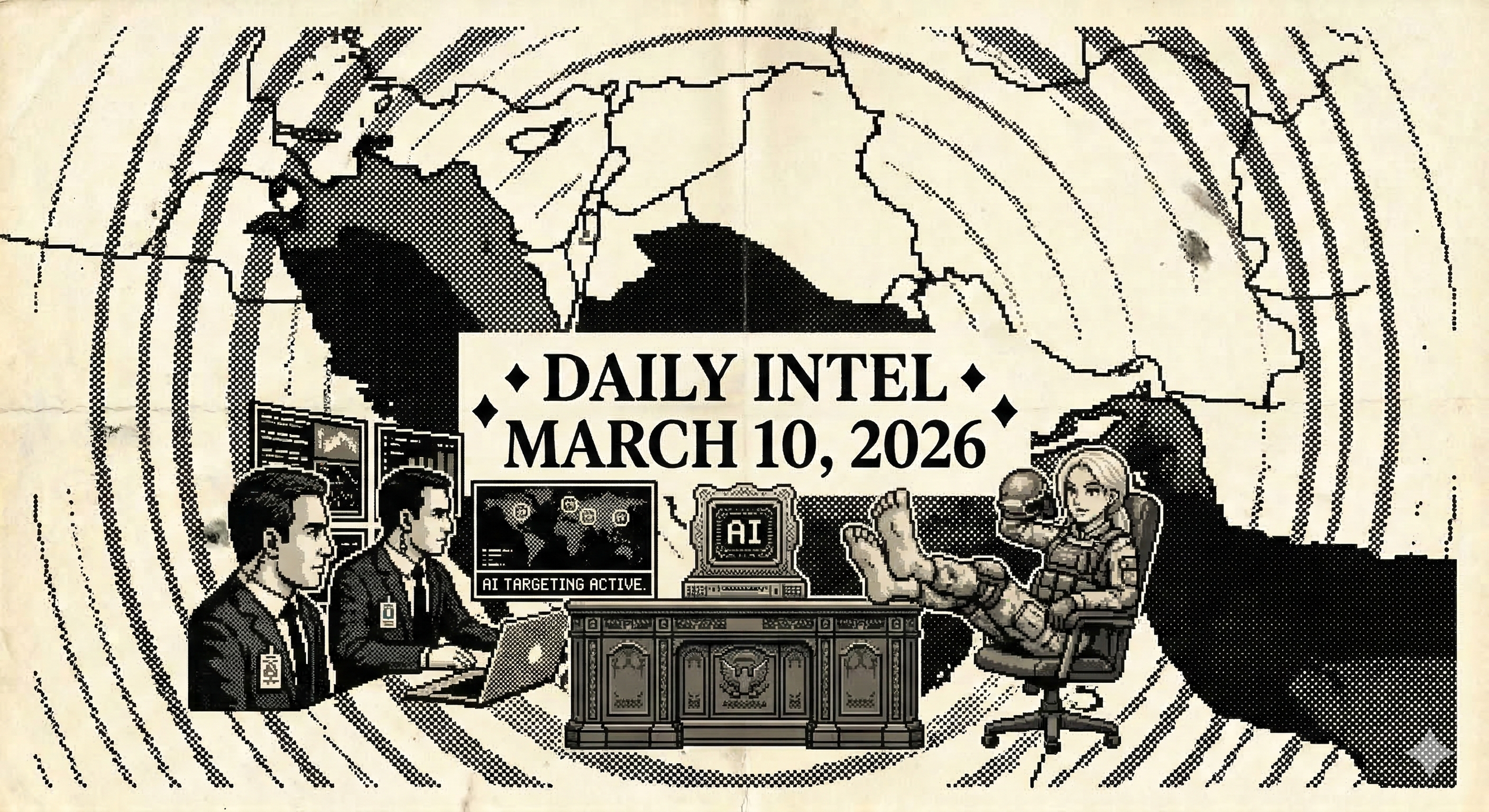 AI “Turbocharging” War in Iran, Pink Slime, and Jessica Foster