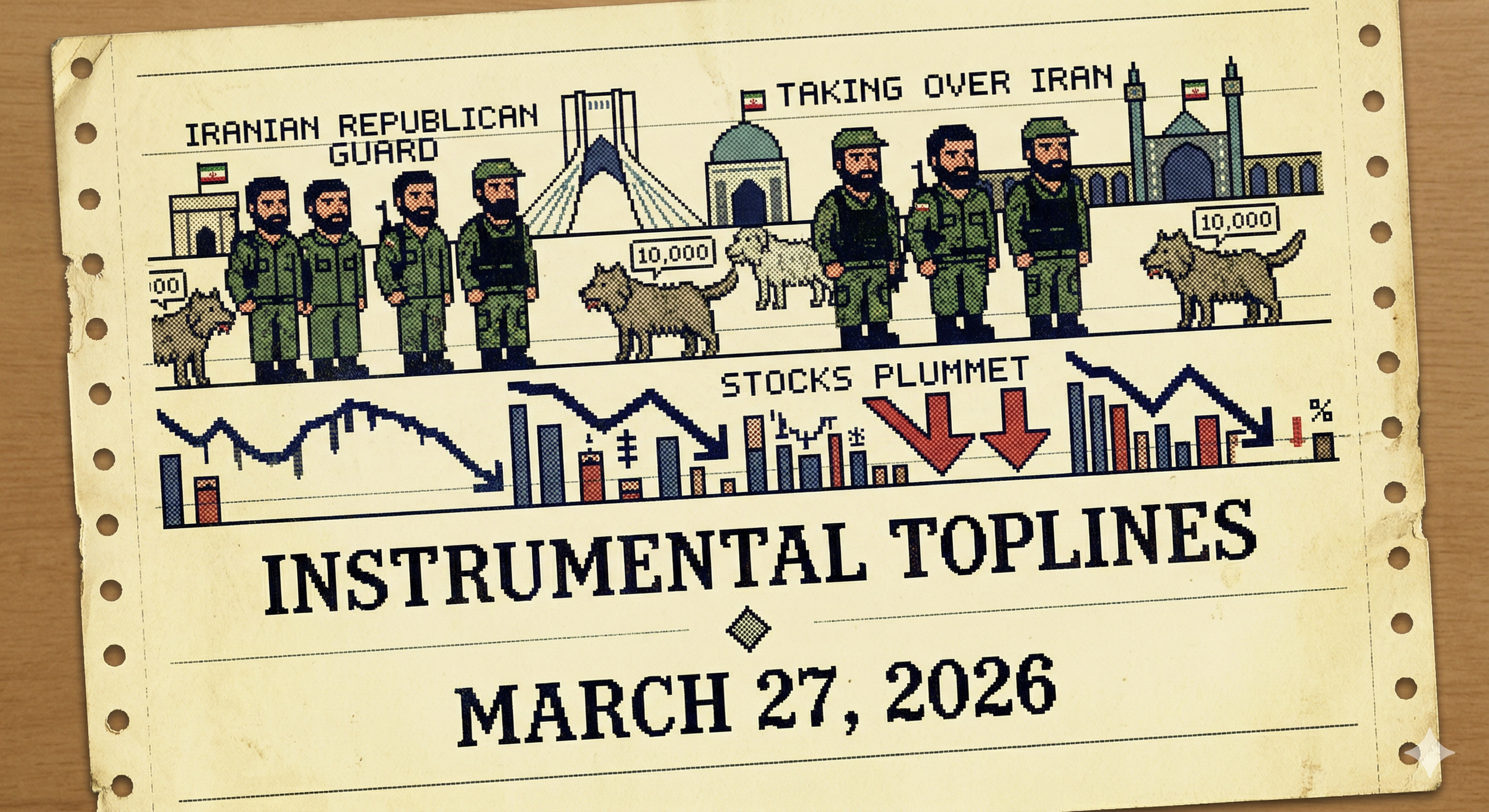 Republican Guards Take Over Iran and Archeologists Find Very, Very Old Dogs