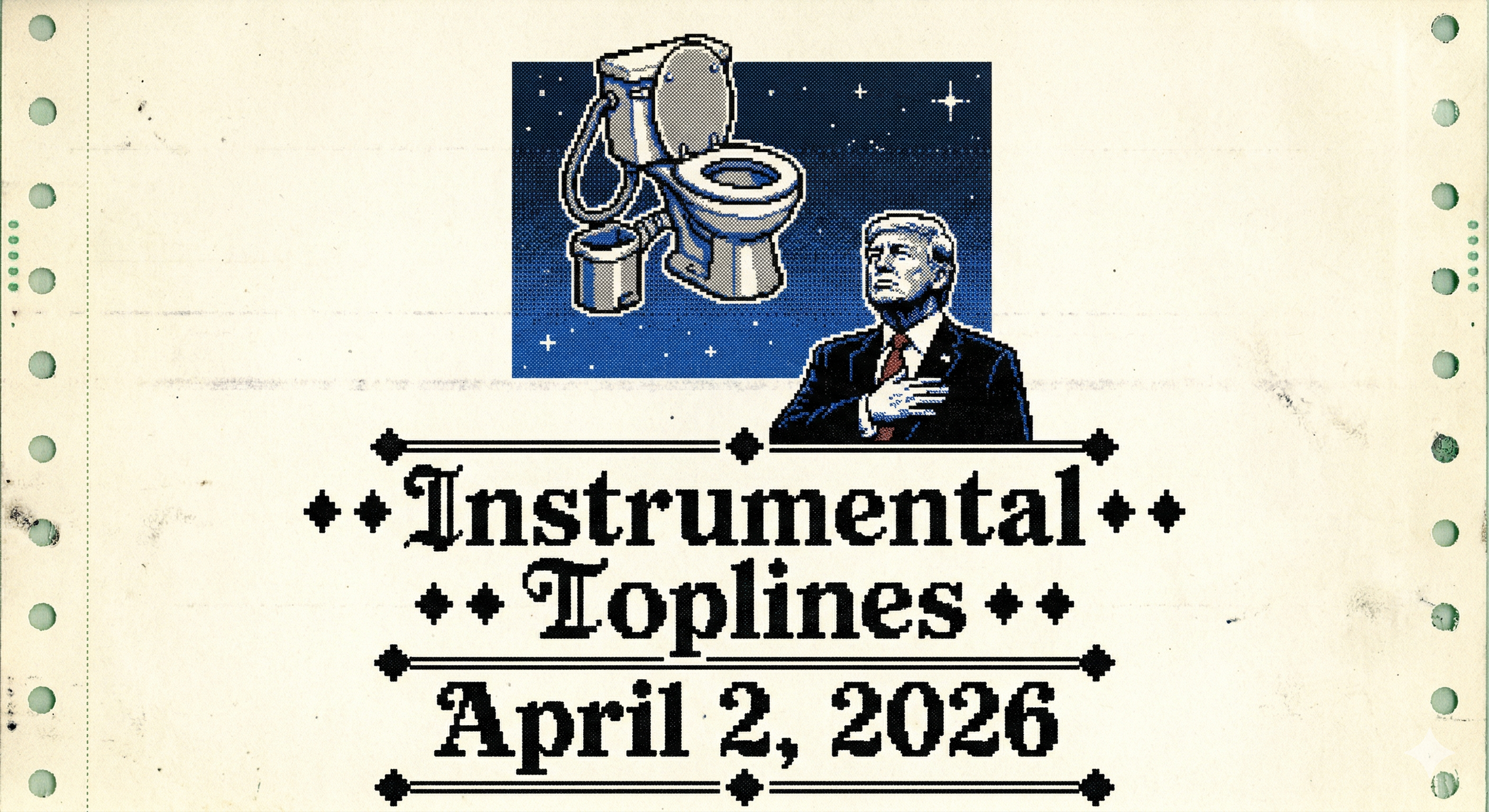 The First Toilet in Space, the Same Ol’ [Trump] Here on Earth