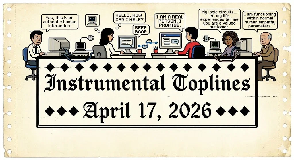 People Imitate Chatbots, Chatbots Imitate Humans, Iran Opens the Strait of Hormuz