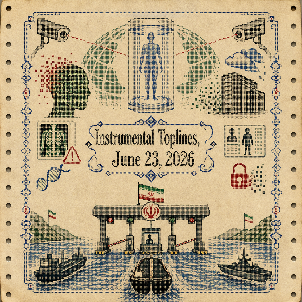 The De-Facto Toll of Hormuz and What’s Up with the Full Body Scans from Midjourney?