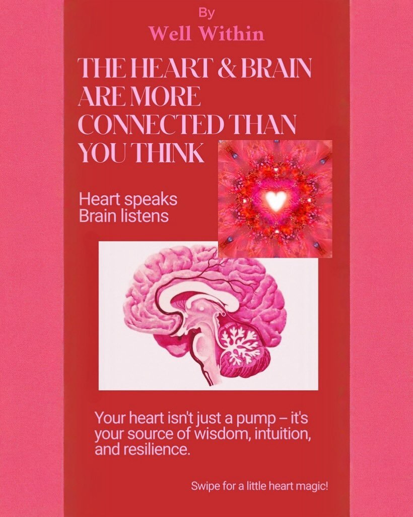 The heart and brain are in constant communication&mdash;more than 90% of the signals flow from your heart to your brain. 🧠💖
This means your heart is always guiding you. When you cultivate heart-brain coherence, you tap into deeper intuition and res