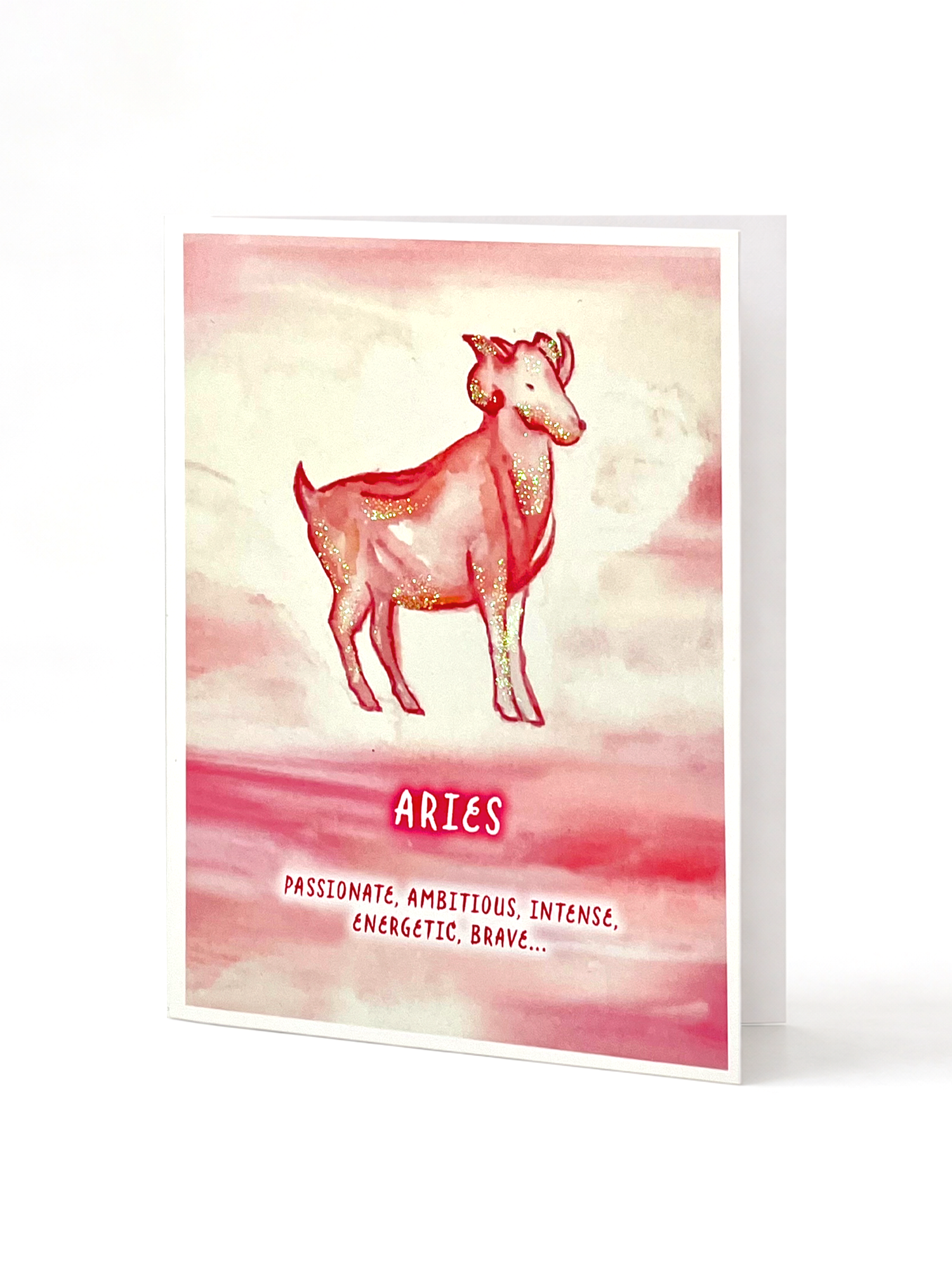 Aries Sun Sign Greeting  Card