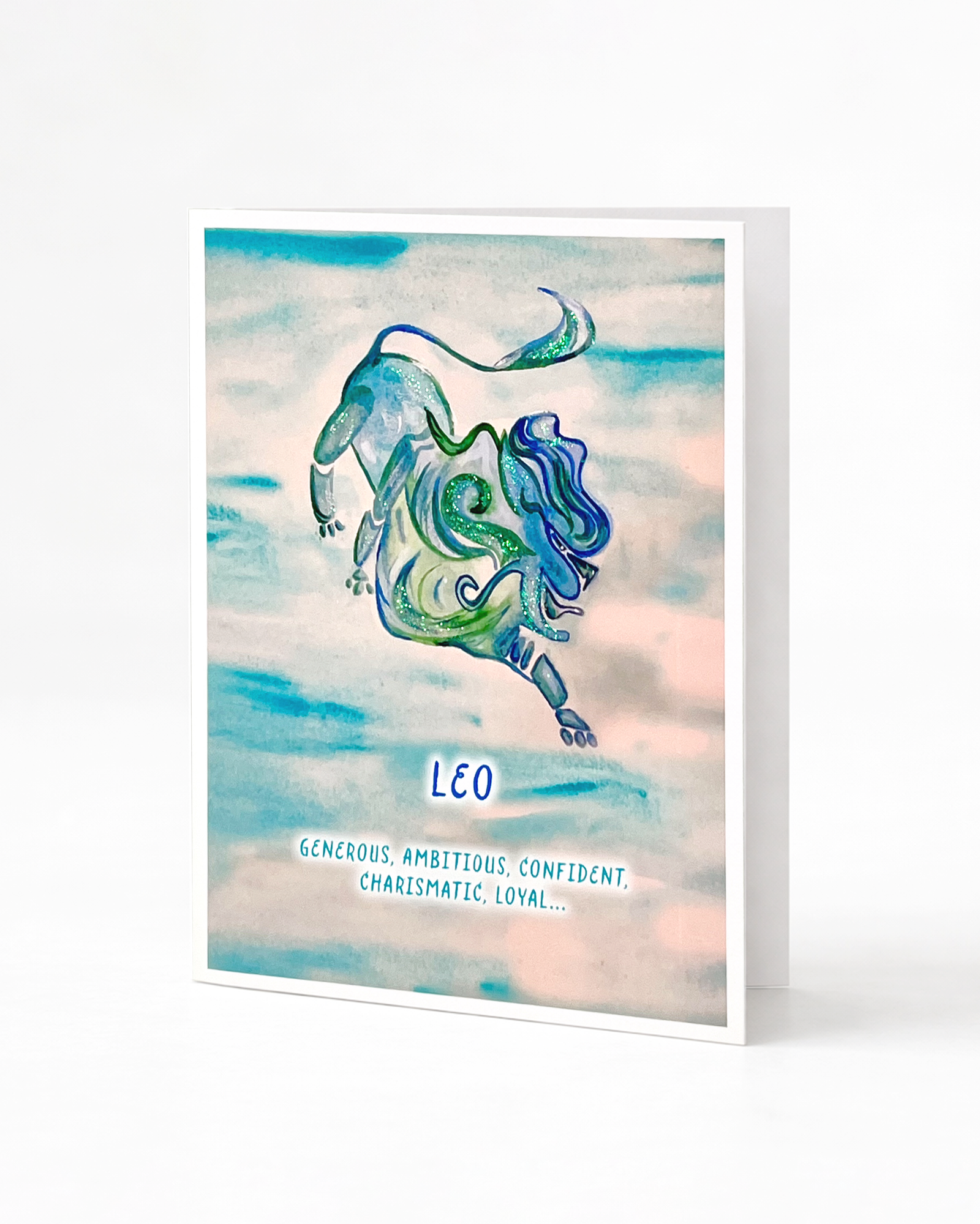 Leo Sun Sign Greeting Card