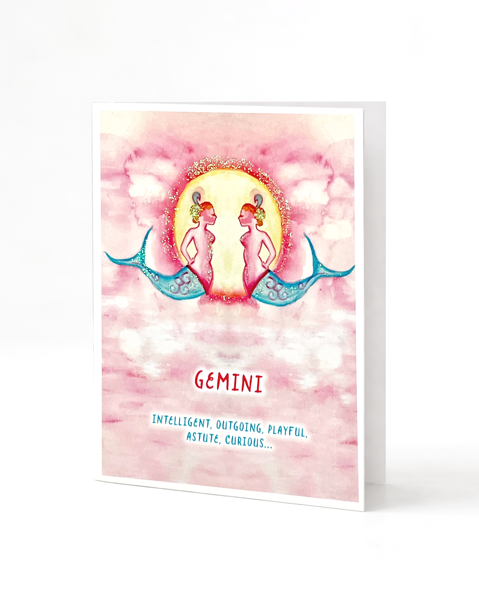 Gemini Sun Sign Greeting Card