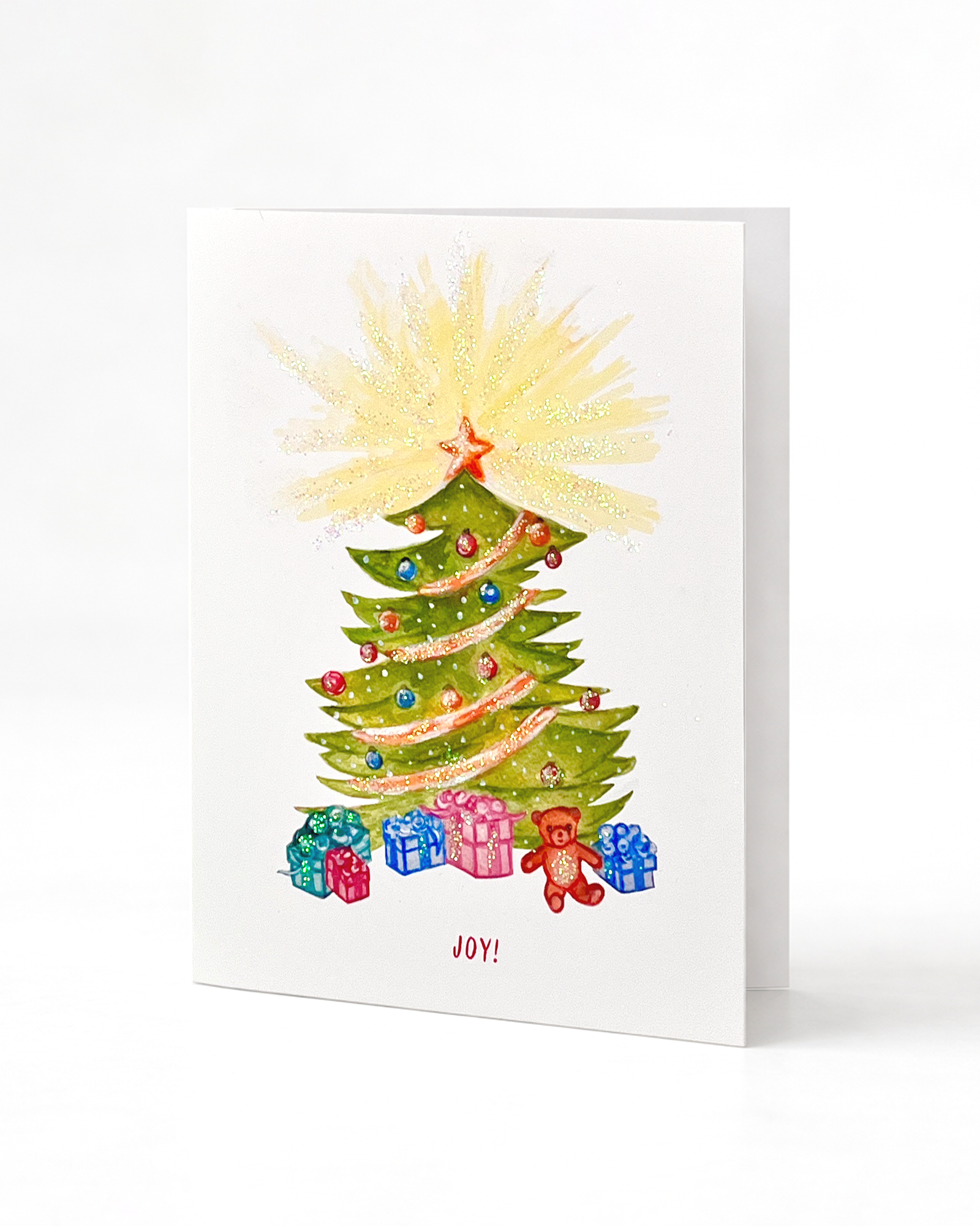 Vintage Christmas Tree Holiday Card