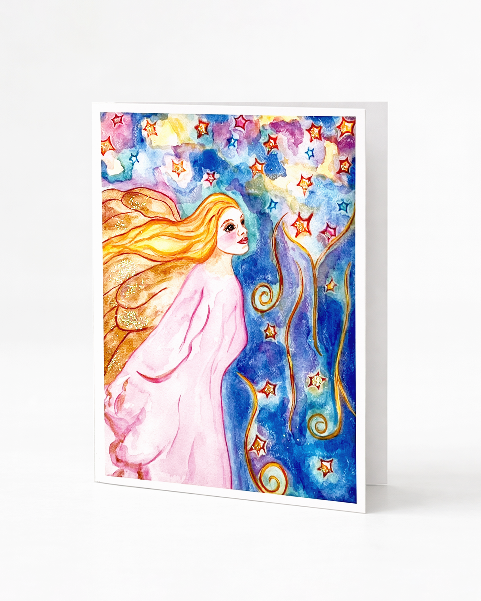 Angel in the Stars Note Card
