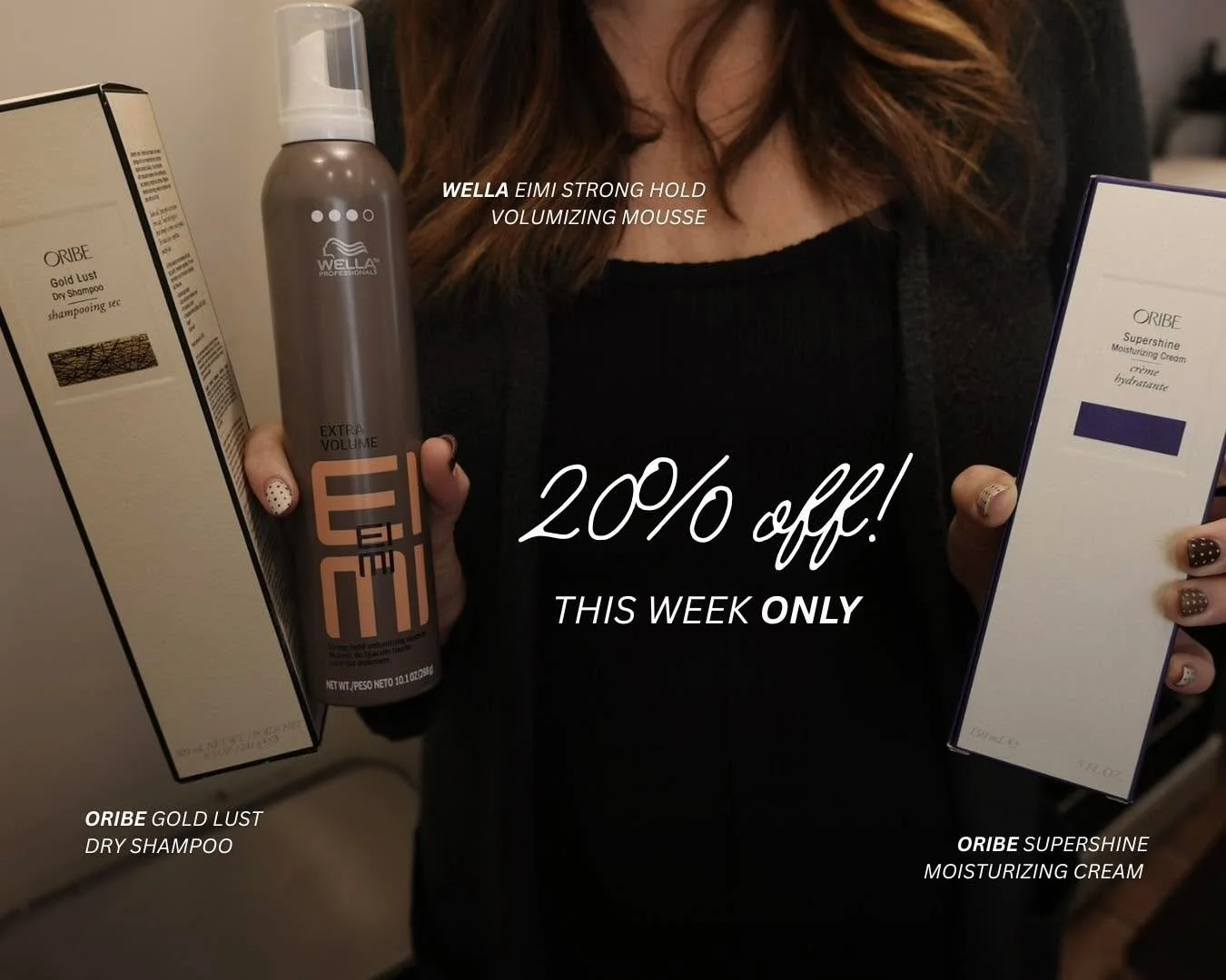 It&rsquo;s the final days to grab Alyssa&rsquo;s favorite trio at 20% off &mdash; Oribe Gold Lust Dry Shampoo, Wella EIMI Extra-Volume Mousse, and Oribe Supershine Moisturizing Cream.

If you&rsquo;ve been eyeing these staples for volume, freshness, 
