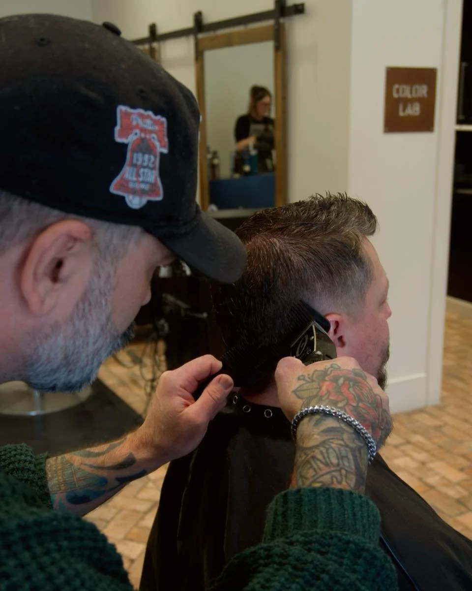 From growing up in the salon to becoming one of the top stylists in the area, Jeremy brings experience, artistry, and serious attention to detail to every guest who sits in his chair.

Why settle for just a trim when you can leave with a look that la