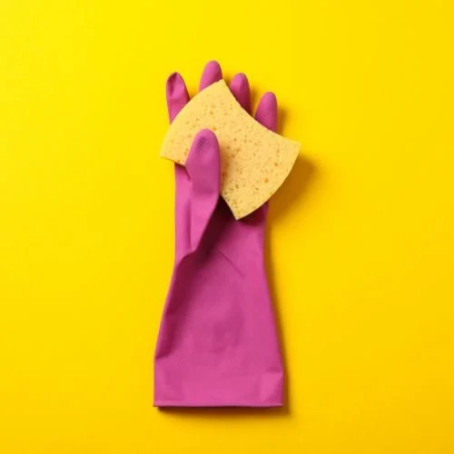 Cleaning glove, logo, northern Utah cleaners