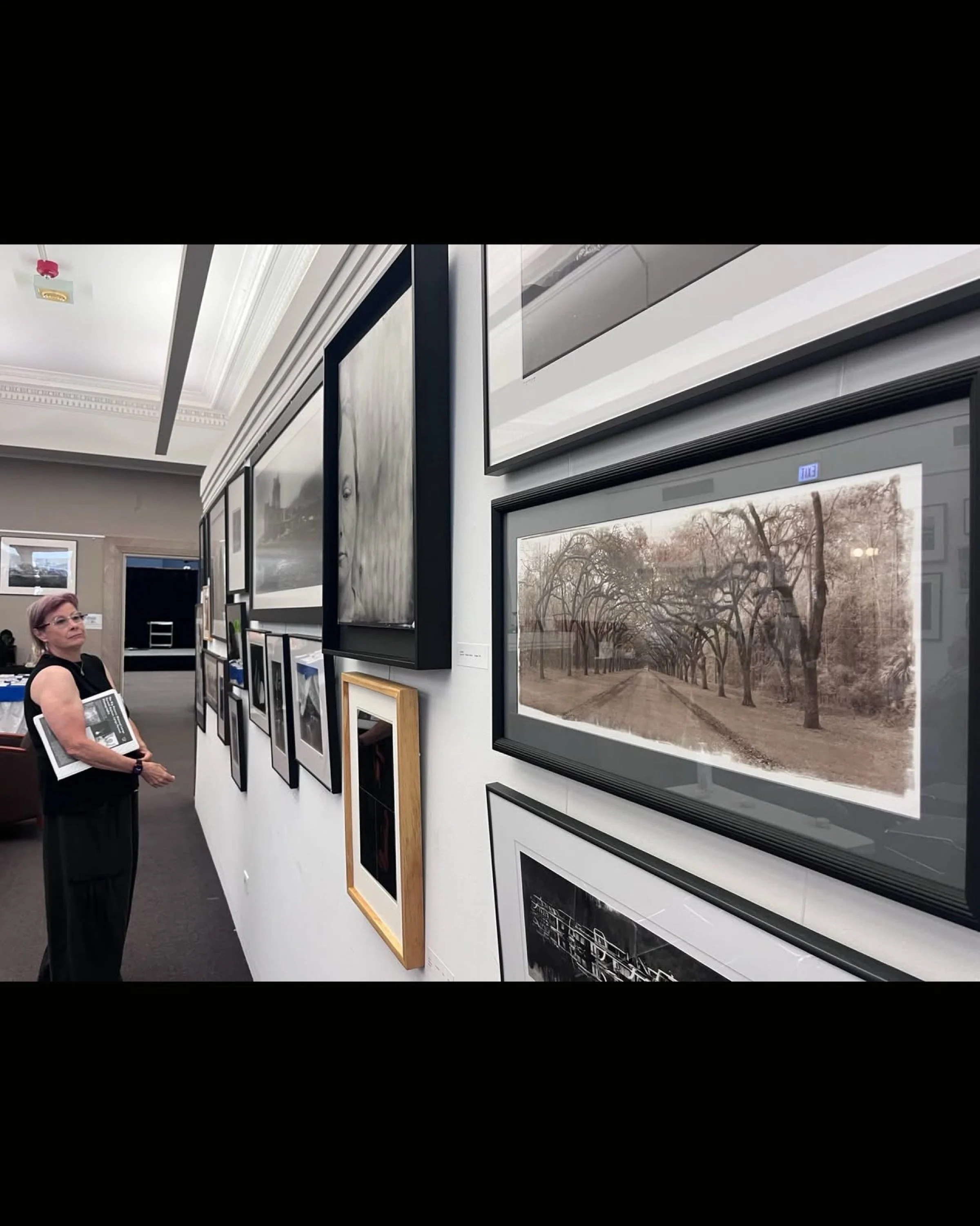 I&rsquo;m really excited to have not one, but two pieces included in the @midwestlargeformatasylum exhibition, The Big Picture, which opened this week at the @chicagoculturalcenter, curated by @hillary_irene_studio. My Wormsloe panorama is in the for