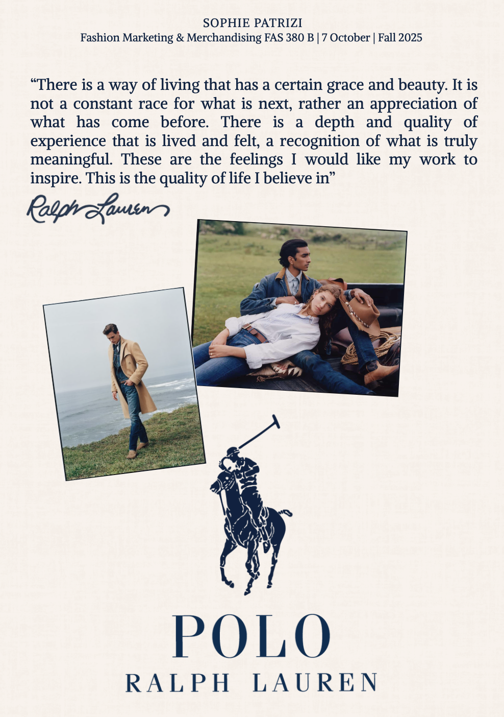 Ralph Lauren Brand Analysis