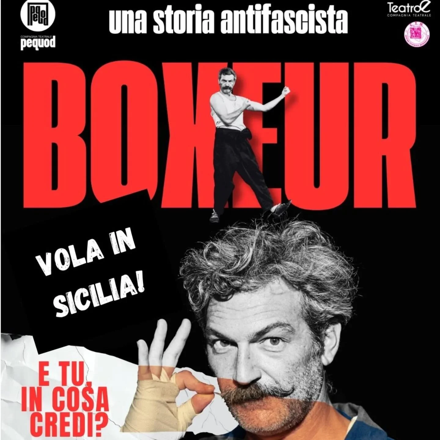 ✨ La nostra compagnia vola in Sicilia! ✨

Pequod va in tourn&eacute;e tra Palermo, Milena e Cinisi, con tre appuntamenti imperdibili 🎭
📍 17 aprile &ndash; Palermo
🕣 Spettacolo alle 20.30
📌 Institut Fran&ccedil;ais 
🥂 Aperitivo per operatrici e o